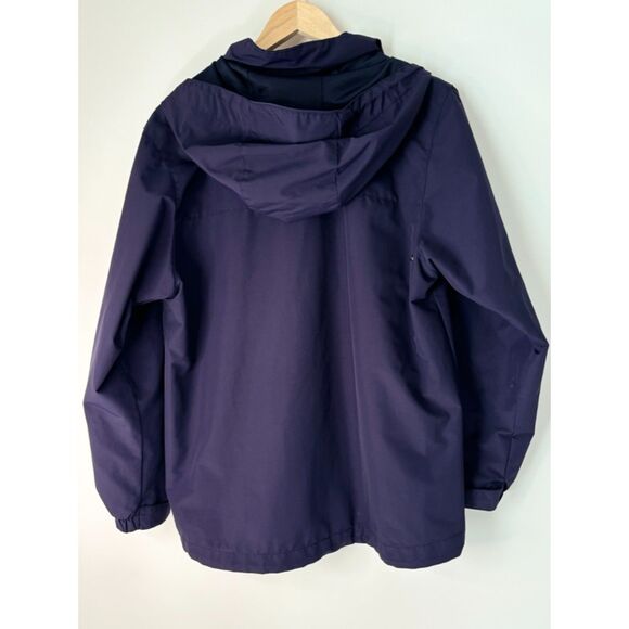 Lands' End Women Blue Jacket Size Medium 10/12 Full Zip Coat b17 - Picture 2 of 16